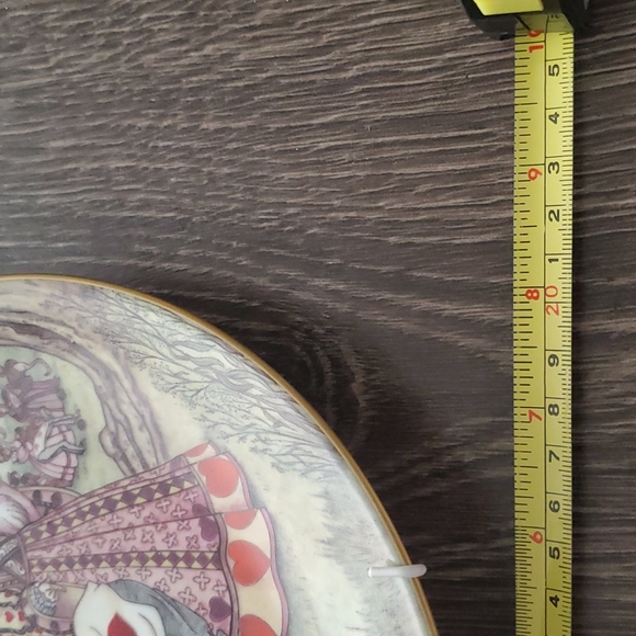 VTG Alice In Wonderland ALICE THE CROQUET GAME Collectors Plate 24K Gold Trim - Picture 7 of 8